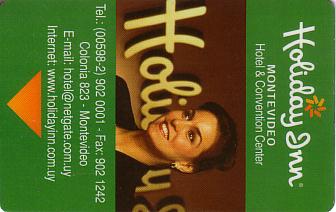 Hotel Keycard Holiday Inn Montevideo Uruguay Front