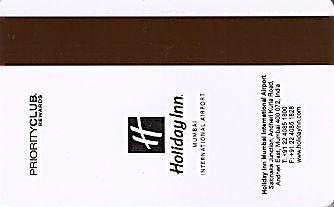Hotel Keycard Holiday Inn Mumbai India Back