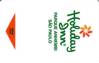 Hotel Keycard Holiday Inn Sao Paulo Brazil Front
