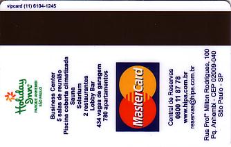 Hotel Keycard Holiday Inn Sao Paulo Brazil Back