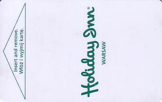 Hotel Keycard Holiday Inn Warsaw Poland Front