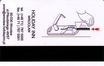 Hotel Keycard Holiday Inn Wroclaw Poland Back