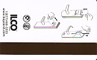 Hotel Keycard Howard Johnson Generic Back