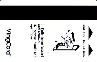 Hotel Keycard Howard Johnson Generic Back