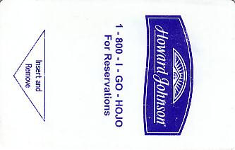 Hotel Keycard Howard Johnson Generic Front