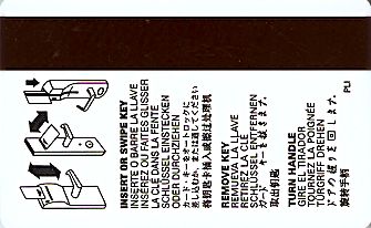 Hotel Keycard Howard Johnson Generic Back