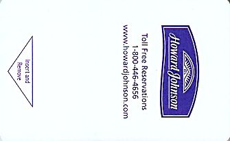 Hotel Keycard Howard Johnson Generic Front