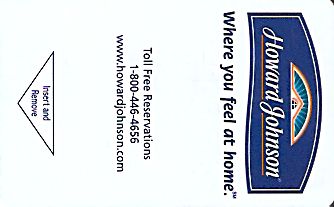 Hotel Keycard Howard Johnson Generic Front