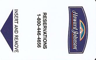 Hotel Keycard Howard Johnson Generic Front