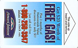 Hotel Keycard Howard Johnson Generic Front