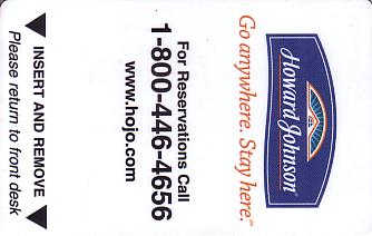 Hotel Keycard Howard Johnson Generic Front