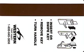 Hotel Keycard Howard Johnson Generic Back