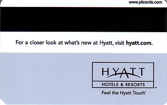 Hotel Keycard Hyatt Generic Back