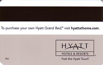 Hotel Keycard Hyatt Generic Back