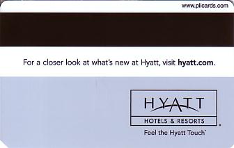 Hotel Keycard Hyatt Generic Back