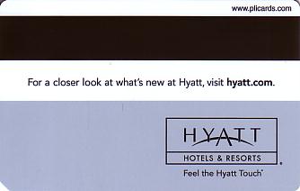 Hotel Keycard Hyatt Generic Back