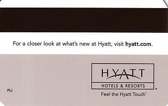 Hotel Keycard Hyatt Generic Back