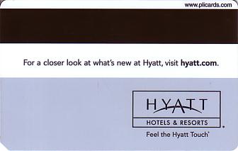 Hotel Keycard Hyatt Generic Back
