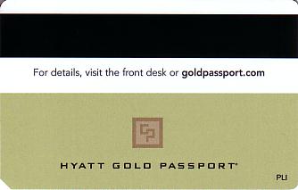 Hotel Keycard Hyatt Generic Back
