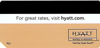Hotel Keycard Hyatt Generic Back