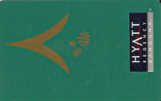 Hotel Keycard Hyatt Bandung Indonesia Front