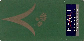 Hotel Keycard Hyatt Bandung Indonesia Front