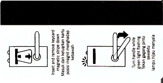 Hotel Keycard Hyatt Bandung Indonesia Back