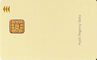 Hotel Keycard Hyatt Baku Azerbaijan Front