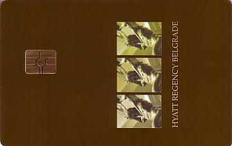 Hotel Keycard Hyatt Belgrade Serbia Front
