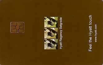 Hotel Keycard Hyatt Belgrade Serbia Front