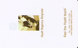 Hotel Keycard Hyatt Belgrade Serbia Front