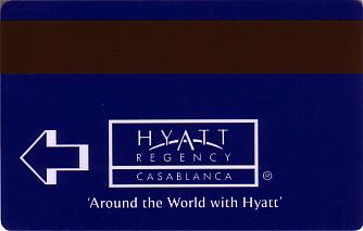 Hotel Keycard Hyatt Casablanca Morocco Back
