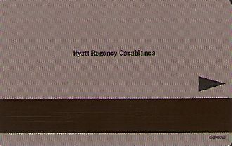 Hotel Keycard Hyatt Casablanca Morocco Back