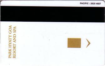 Hotel Keycard Hyatt Goa India Back