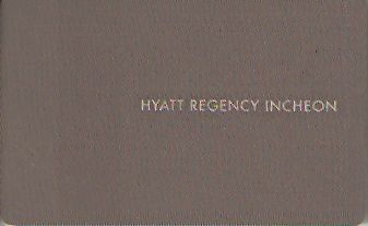 Hotel Keycard Hyatt Incheon Korea Front