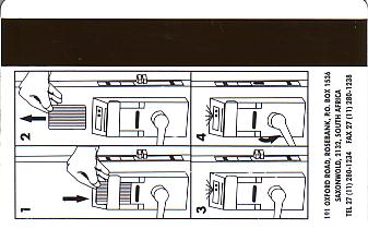 Hotel Keycard Hyatt Johannesburg South Africa Back