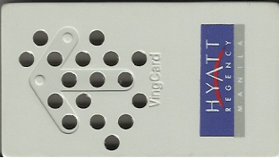 Hotel Keycard Hyatt Manila Philippines Front