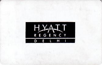 Hotel Keycard Hyatt New Delhi India Front