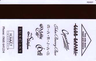 Hotel Keycard Hyatt  Oman Back
