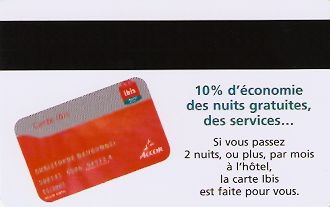 Hotel Keycard Ibis Generic Back