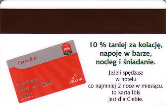 Hotel Keycard Ibis Generic Back
