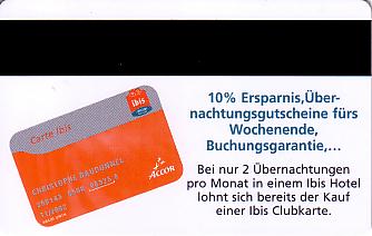 Hotel Keycard Ibis Generic Back