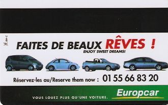 Hotel Keycard Ibis Generic Back