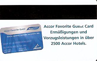 Hotel Keycard Ibis Generic Back
