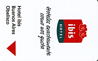Hotel Keycard Ibis Buenos Aires Argentina Front
