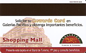 Hotel Keycard Ibis Buenos Aires Argentina Back