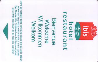 Hotel Keycard Ibis  Luxembourg Front