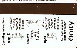 Hotel Keycard Ibis Wellington New Zealand Back