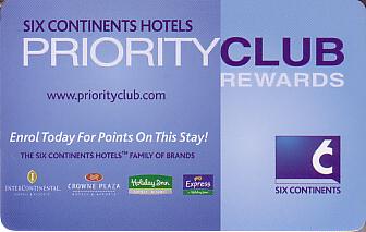 Hotel Keycard Inter-Continental Generic Front