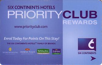Hotel Keycard Inter-Continental Generic Front